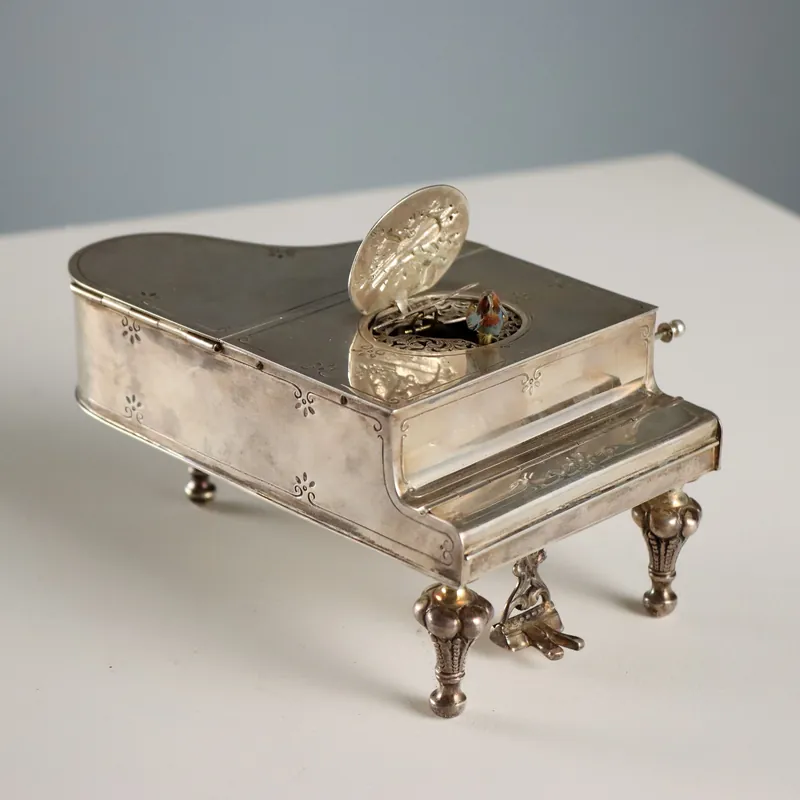 925 silver musical piano